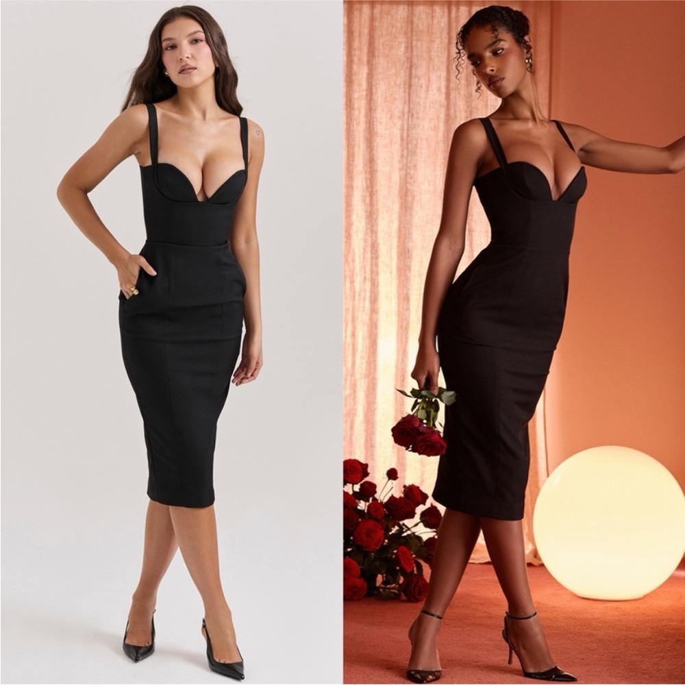 House of CB Black Midi Dress